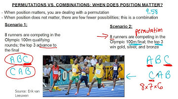 Stats 3.4 Intro: What is the difference between permutations and combinations?