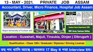 ASSAM PRIVATE JOB | ASSAM GOVERNMENT JOB | MAJULI PRIVATE JOB | TINSUKIA PRIVATE JOB | GUWAHATI JOB