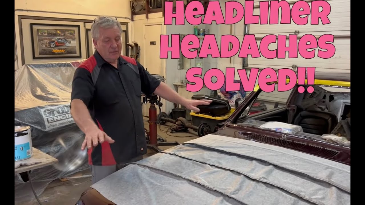Headliner Headaches Solved!!  65 Mustang Headliner Install              