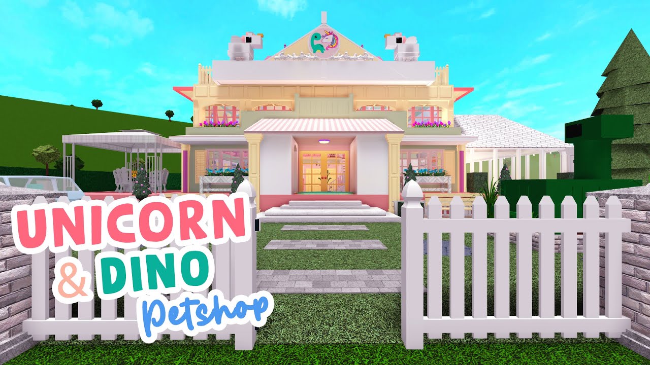 Unicorn & Dino Bloxburg Pet Shop Tour! (377K) YouTube