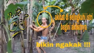 GILA!!! NGAKAK!!! DITINGGAL ISTRI MALAH JOGET SAMA POHON PISANG!!!