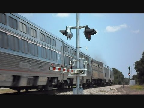 Amtrak Train The Silver Star Flies Through Clear Signal - YouTube