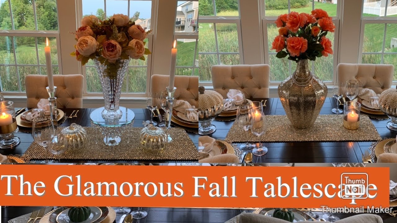 The Glamorous Fall Tablescape Series Part 1 || Thrifting Inspired