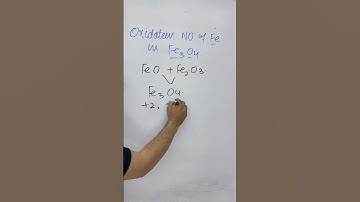 Oxidation number of Fe (Iron) in Fe3O4// Redox reaction//Electrochemistry
