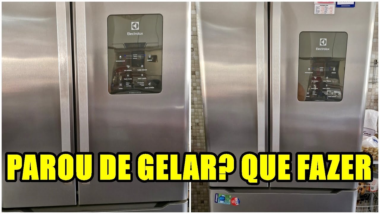 MINHA GELADEIRA  ELECTROLUX DM84X PAROU DE GELAR DERREPENTE O QUE FIZ PARA RESOLVER O PROBLEMA
