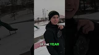 Snowboarding in Denver Blizzard, EJumps & even a half pipe!