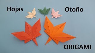 Cómo hacer una  HOJA de ÁRBOL  | Origami FÁCIL