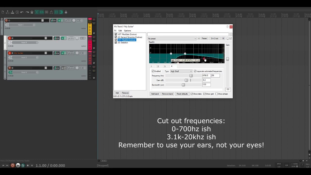 Free Metal Tone in Reaper Using Only Stock Plugins - YouTube