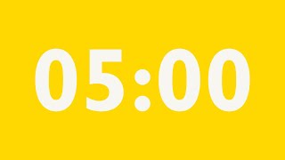 5-Minute Countdown Timer | Rubber Ducky Yellow × Spring Wood