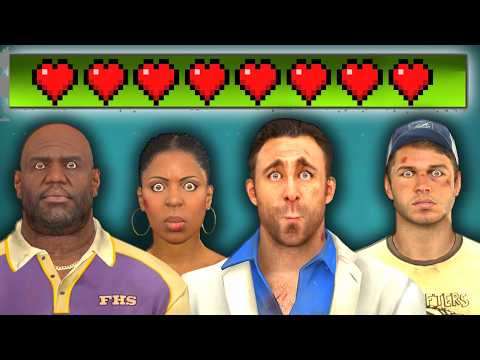 Left 4 Dead 2 but we SHARE the SAME LIFE BAR (we went crazy) ft.Huezitos,Jomedy,LayOh