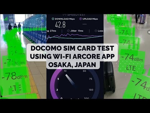 NTT DoCoMo Tourist SIM Card Signal Strength & Download Speed