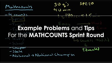 Example Problems and Tips for the MATHCOUNTS Sprint Round