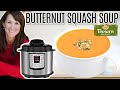 EASY 30 Minute Instant Pot Butternut Squash Soup - Panera COPYCAT Recipe