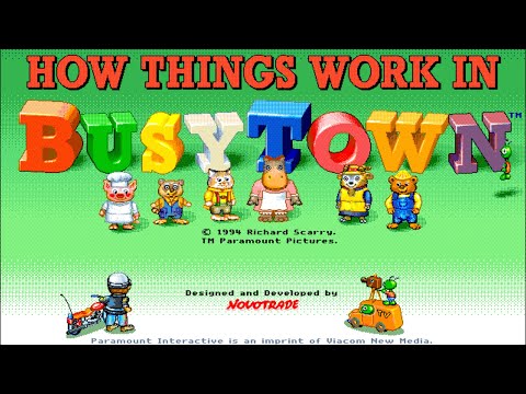 How Things Work in Busytown - PC Game (MS-DOS) - Full Play-through