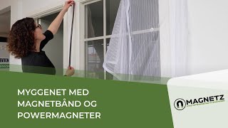 Magnetisk myggenet med magnetbånd og powermagneter - Magnet-Mia - YouTube