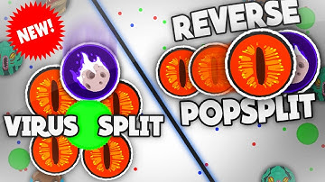 Agar.io | VIRUS SPLIT AND REVERSE POPSPLIT! (NEW TRICK) | Tigar