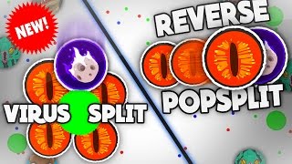 Agar.io | VIRUS SPLIT AND REVERSE POPSPLIT! (NEW TRICK) | Tigar