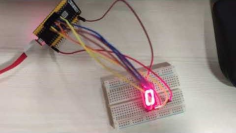 Single number display on Seven segment  using ESP32