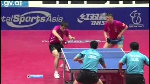 2011 Austrian Open (md-f) MA Lin  / ZHANG Jike Vs  MA Long / WANG Hao [Full 1/3]
