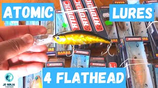 Atomic Lures for Flathead. Black and Gold Flathead Challenge. Episode 57