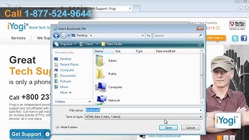 How to export and import bookmarks in Internet Explorer® 9 in Windows® Vista