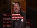 "No a la guerra y Palestina libre”: el actor Javier Bardem en los Oscar 2026