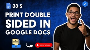 How to PRINT and WRITE on Both SIDES in GOOGLE DOCS in 33 S