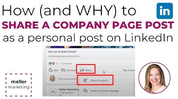 How to Share LinkedIn Company Page posts as a personal post on LinkedIn