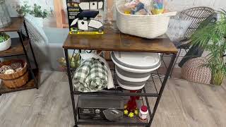 3 Tier Rolling Kitchen Microwave Cart - Beautiful, functional, easy to assemble cart! Many uses!