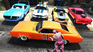 I Used TikToks To Steal Every Rare Muscle Cars in GTA 5