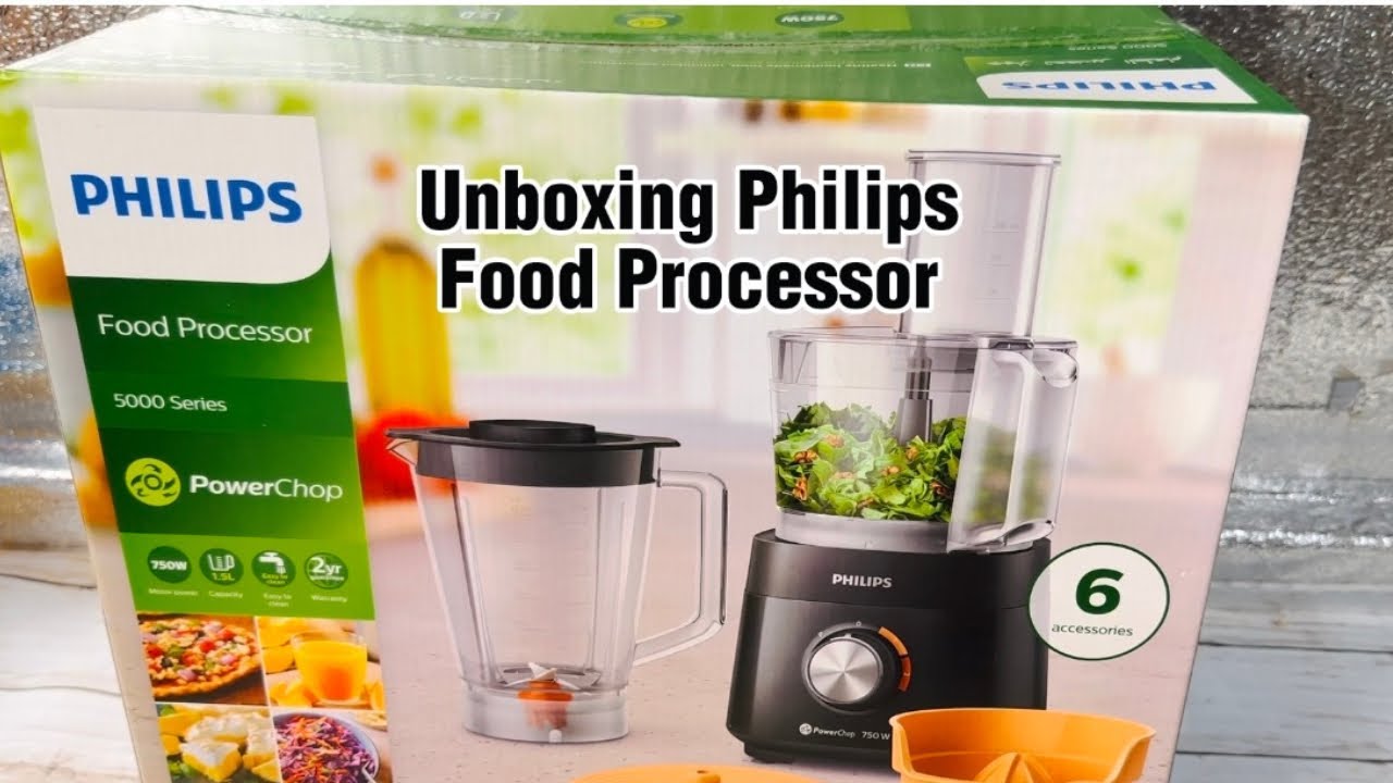 Unboxing Philips Food Processor with Healthy Salad Recipe - YouTube