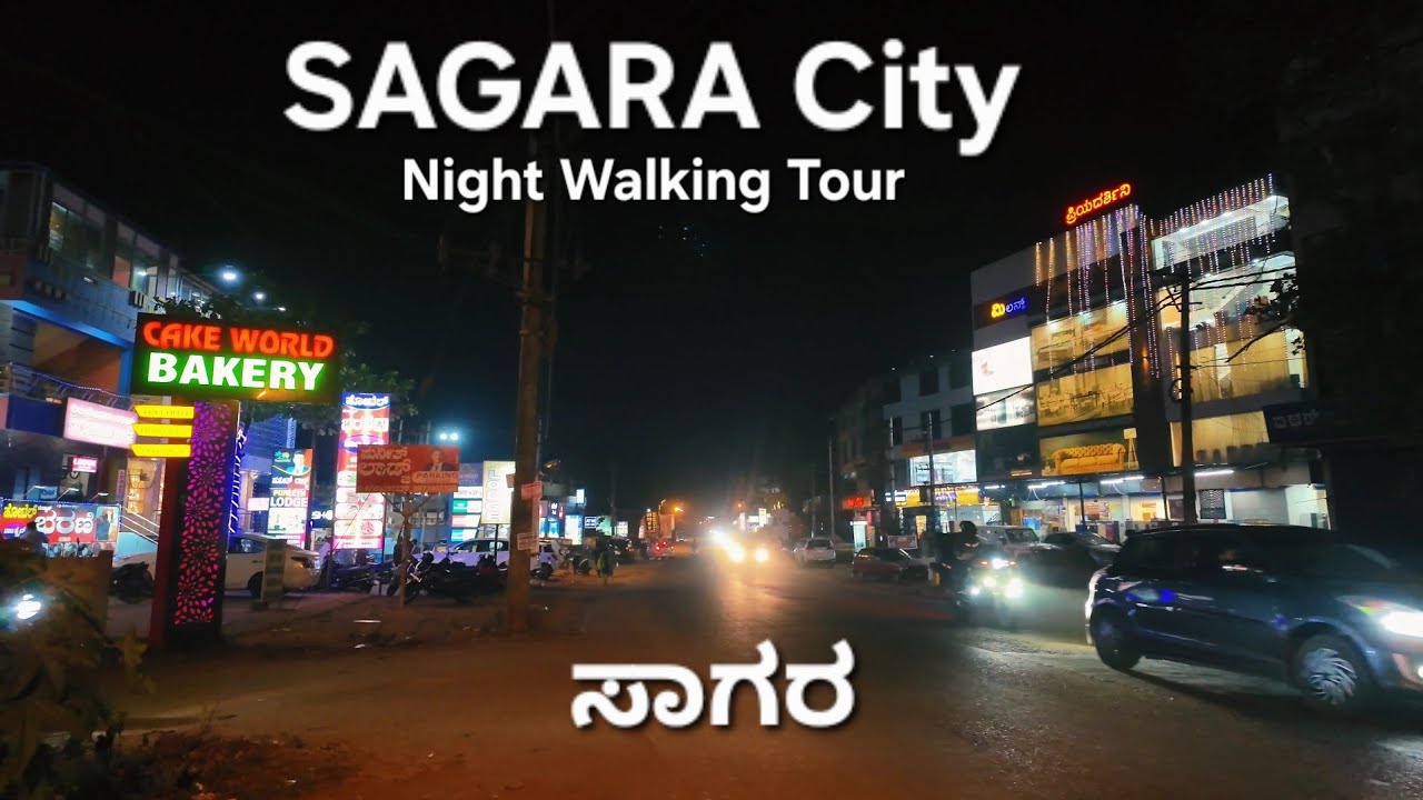 SAGARA | Walking & Exploring the Streets of Sagara Town | Night Walk