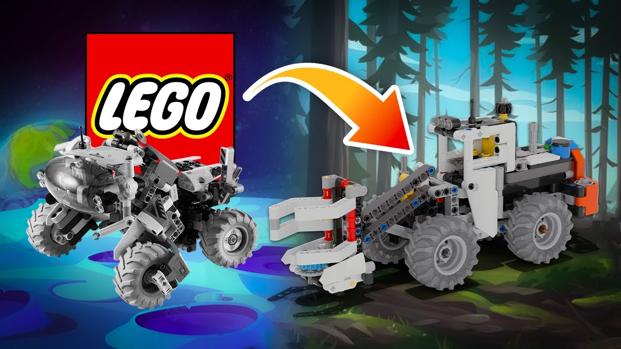 LEGO MOC 42178 - Feller Buncher/Wheel Loader by
