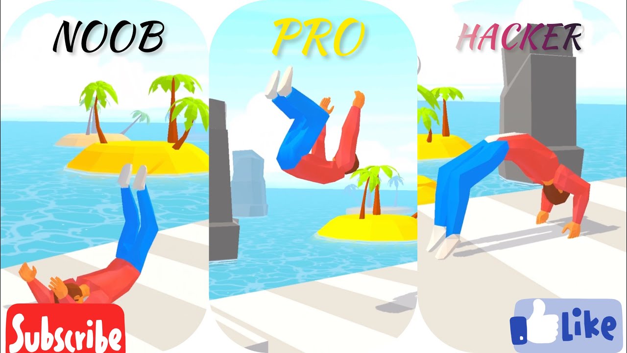 NOOB vs PRO vs HACKER l Backflip Master l 