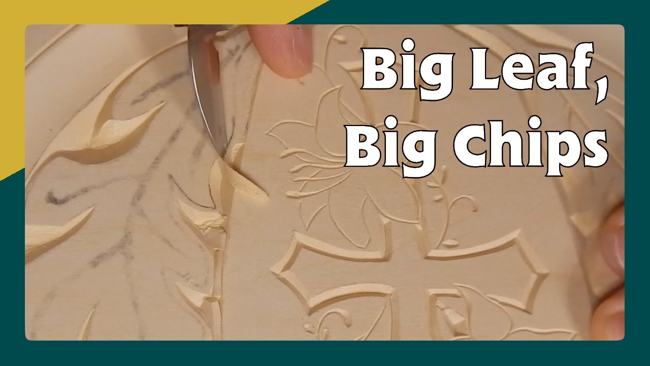 Chip Carving a Large Natural Leaf | CARVE+SHARE - YouTube
