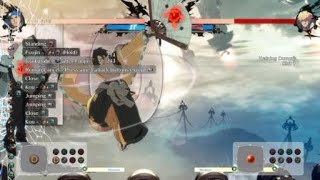 GGST Anji Mito combo ch 5H prc out of corner to wallbreak