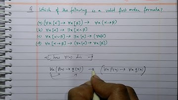 GATE CSE 2003 solution | Mathematical Logic