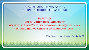 KẾT QUẢ THỰC HIỆN NGHỊ QUYẾT HỘI NGHỊ VIÊN CHỨC   NGƯỜI LAO ĐỘNG TRƯỜNG TH SỐ 2 HÓA THƯỢNG