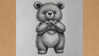 Hand Drawn Panda with Camera | Simple & Realistic Art screenshot 5