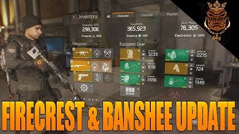The Division Firecrest Build & Banshee Build Update (Most difficult 1.4  Build)