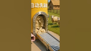 Sheep Shaving Machine | Amazing Automatic Wool Remover#SheepMachine #SheepShaving #WoolRemoving
