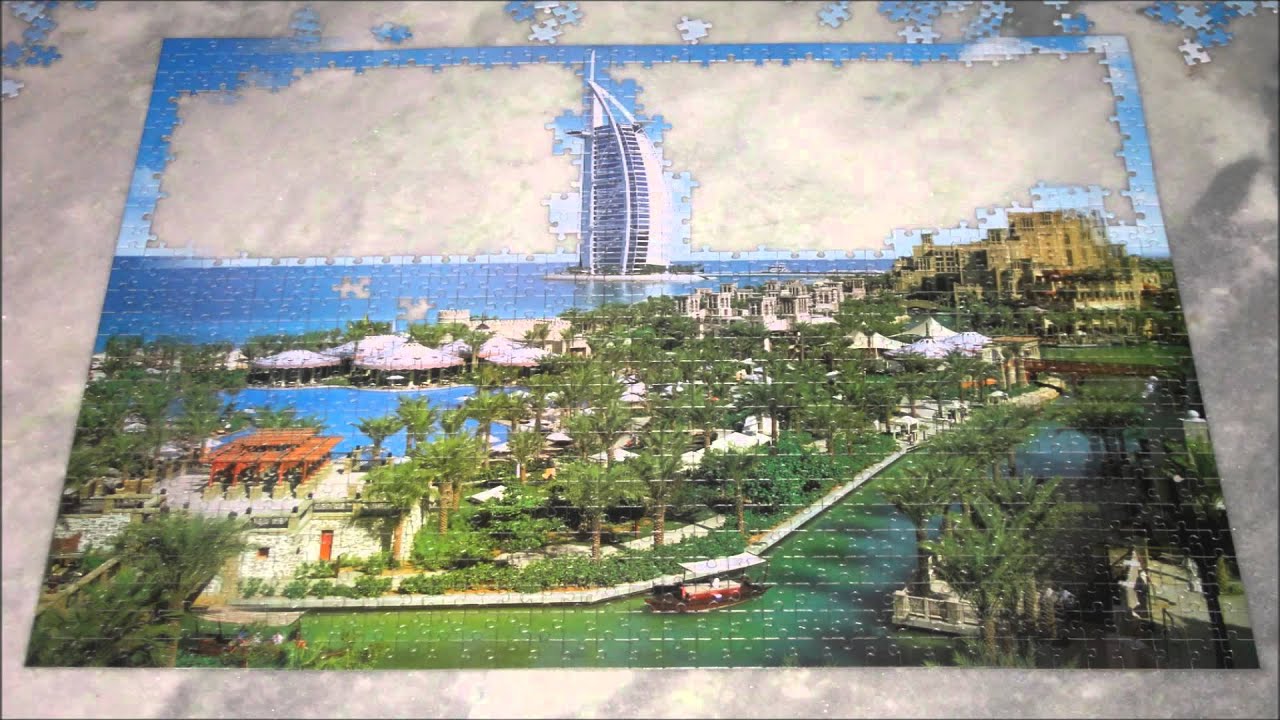 Puzzle Quebra Cabeça 1000 Peças Paisagens Noturnas Dubai