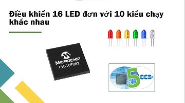 Bài tập 3: Thiết kế mạch giao tiếp vi điểu khiển PIC16F887 với 16 Led đơn. (Đinh Đăng Khoa-22151232)