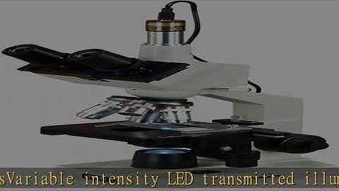 OMAX - 40X-2500X LED Digital Trinocular Lab Compound Microscope with 5MP Camera and Mechanical Stag