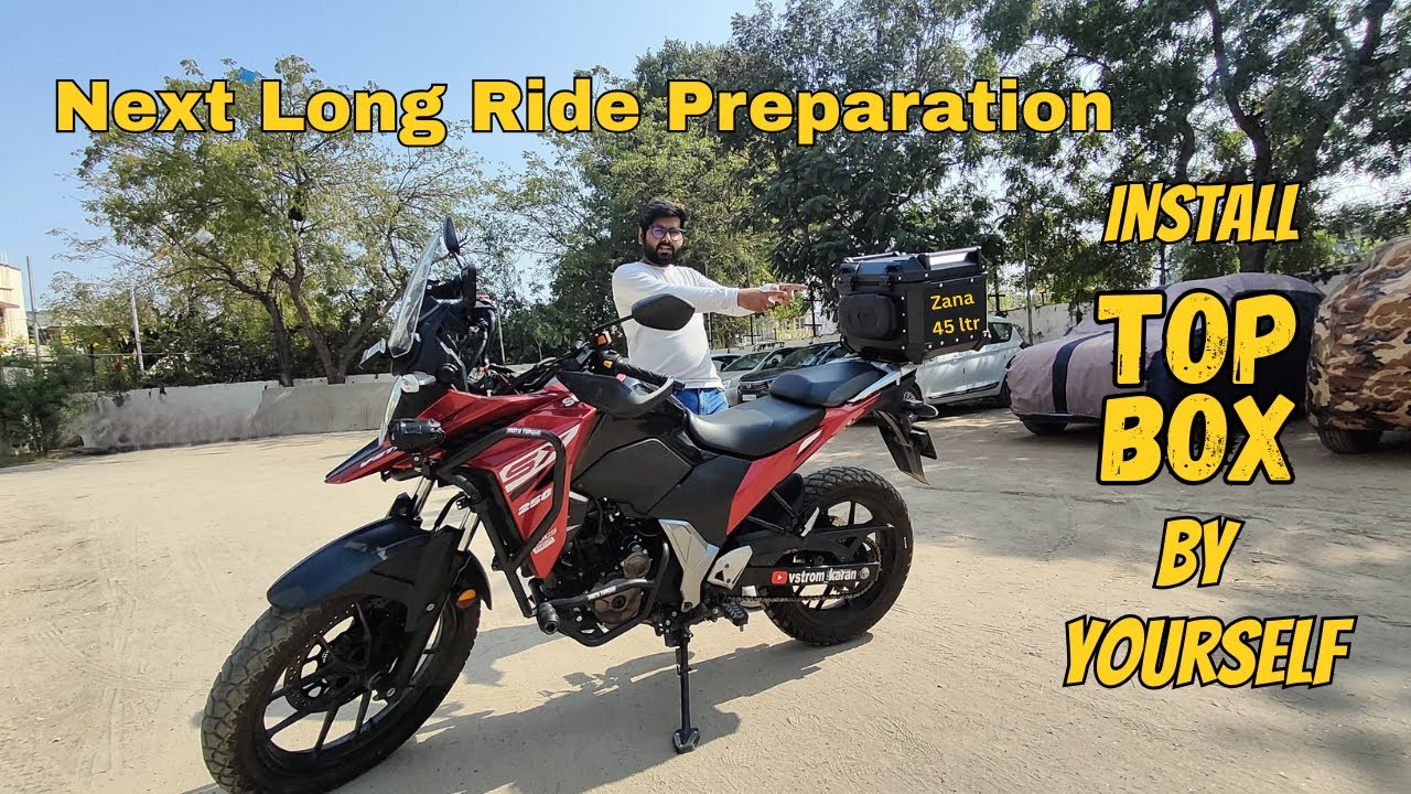 Budget Top Box Installtion | suzuki v strom sx 250 | Affordable & Best Quality | ZANA 45 ltr.