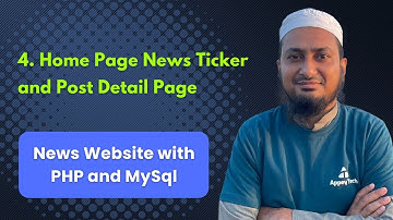 News Portal Website with PHP & MySQL – Home Page News Ticker and Post Detail Page (Part 4)
