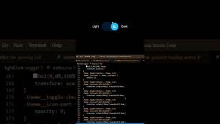How to make toggle light switch effect using html and CSS