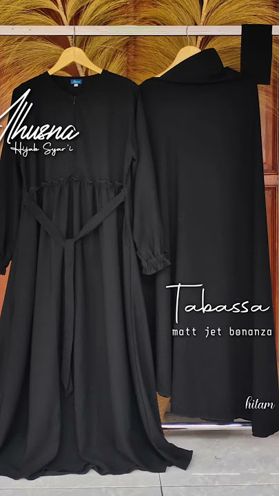 Koleksi Gamis Hitam #gamis #hijab #gamissyari #abaya