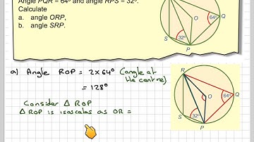 Circle theorems angle at the centre and cyclic quadrilateral