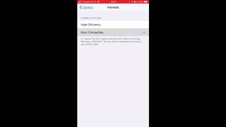 How to disable High Efficiency Photographs on the iPhone iOS 11 - turning off HEIF/HEVC format